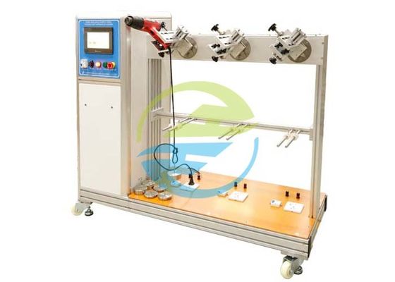 İyi fiyat 60rpm Ev Aletleri Test Cihazları Besleme Kablosu İçin 3 İstasyon Esneme Test Aparatı çevrimiçi